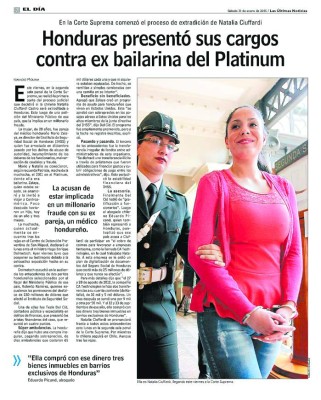 Natalia Ciuffardi comparecerá ante la Sala del Poder Judicial de Chile