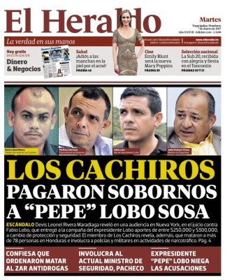 Los Cachiros pagaron sobornos a Pepe Lobo Sosa