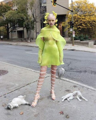 Así es Fecal Matter, la chica que parece un extraterrestre