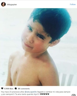 Biby Gaytán y su tierna publicación para Eduardo Capetillo Jr. en Instagram