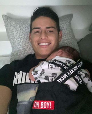 Las tiernas fotos de James Rodríguez junto a su hijo Samuel que enternecen las redes
