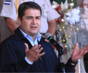 El presidente de Honduras Juan Orlando Hernández.