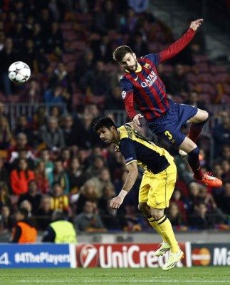 Piqué y Diego Costa, lesionados en el Barça-Atlético