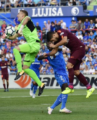 Barcelona derrotó 2-1 al Getafe en el duelo por la cuarta jornada de la Liga