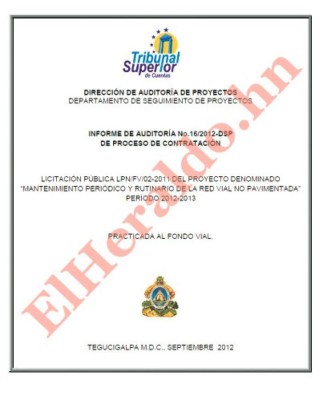 Auditoría del Tribunal Superior de Cuentas muestra irregularidades en contrato a favor de Los Cachiros