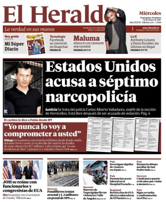 Estados Unidos acusa a séptimo narcopolicía