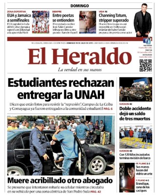 Estudiantes rechazan entregar la UNAH