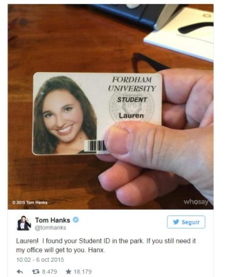 ¿Quién es la mujer que el actor Tom Hanks busca y por qué?