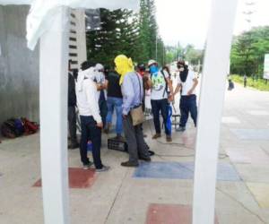 Protagonistas de la toma de instalaciones en la Universidad Nacional Autónoma de Honduras. (Fotos: Julissa Mercado)