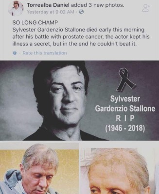 Sylvester Stallone responde falsos rumores sobre su muerte