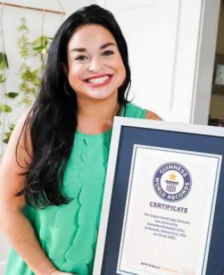 Así es Samantha Ramsdell, la mujer con la boca más grande del mundo