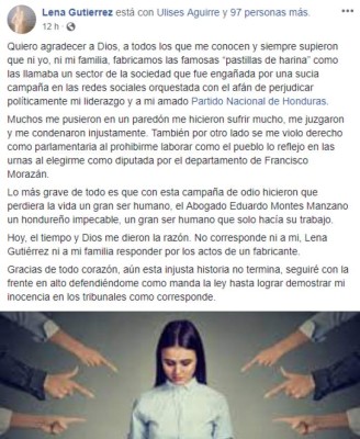 Lena Gutiérrez: Ni yo, ni mi familia, fabricamos las famosas 'pastillas de harina'