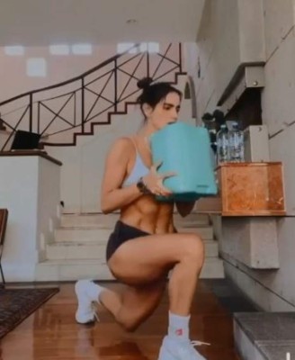 Las imágenes de la actriz Bárbara de Regil durante su encierro en casa