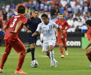 Andy Nájar es uno de los mejores jugadores de Honduras. (AFP)