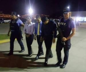 La banda fue capturada por elementos de la Dirección Policial de Investigaciones (DPI).