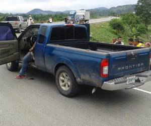 Los dos hombres se conducían en este vehículo. (Foto: Twitter)