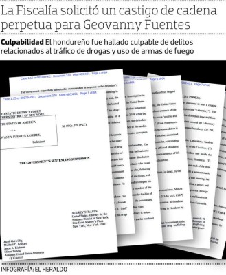 EEUU pide que narco hondureño, Geovanny Fuentes, esté toda la vida tras las rejas