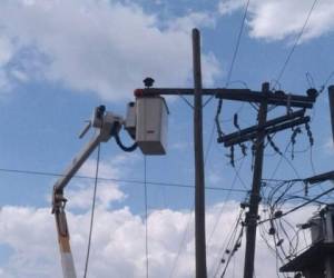 Las cuadrillas de la Empresa Energía Honduras realizarán trabajos de mantenimiento en la zona afectada.