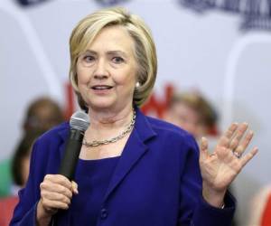La candidata demócrata Hillary Clinton.