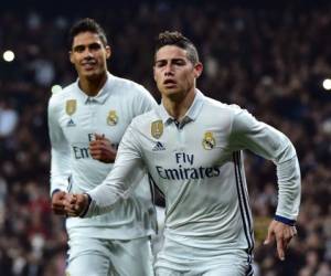 James Rodríguez apareció para el Real Madrid y anotó un doblete ante el Sevilla en el aniversario de Zidane como entrenador (Foto: AFP / Deportes El Heraldo / El Heraldo Honduras / Noticias El Heraldo)