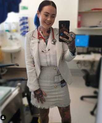 FOTOS: Así es Sarah Gray, 'la doctora más tatuada del mundo'