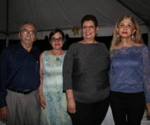 Víctor Flores, Josefina Enamorado, Anny Sahury Varela y Silvia Wiemer. Crédito: EL HERALDO/Jimmy Argueta