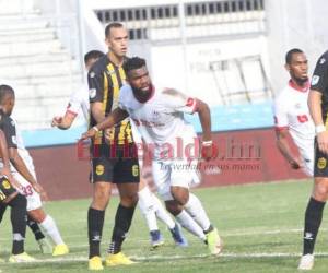 El delantero olimpista anotó el segundo gol del Olimpia en el Estadio Francisco Morazán
