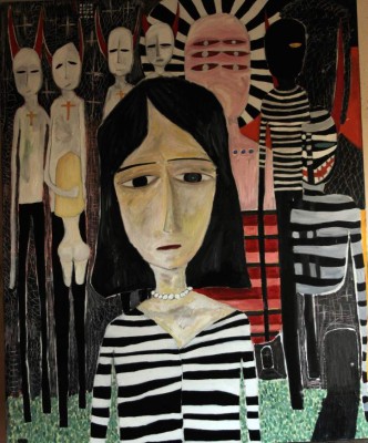 Las pinceladas del hondureño Legan Rooster