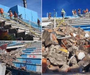 Los trabajos en el estadio Nacional “Chelato Uclés” de Tegucigalpa no se detienen, cede que ahora contará con una reconstrucción en sus graderías, algo que se ha venido pidiendo hace varios meses.