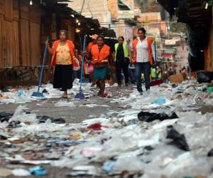Los centros comerciales y mercados de la capital son los sectores del Distrito Central donde mayor cantidad de residuos se genera durante la temporada navideña.