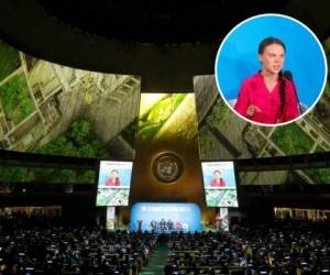Durante un contundente discurso la pequeña Greta Thunberg cuestionó a los líderes mundiales ante la Asamblea General de Naciones Unidas (ONU).“¿Cómo se atreven?”, dijo la activista de 16 años durante su participación en la Cumbre de Acción Climática en el marco de la Asamblea General de la ONU, este 23 de septiembre. Fotos AFP y AP.