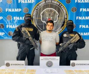 Omar Alexander Gonzáles Estrada, 27 años de edad, alias 'Muma', fue detenido por la Fuerza Nacional Antimaras y Pandillas.