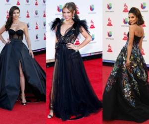 Chiquinquirá Delgado, Thalía, Alejandra Espinoza, Bad Bunny, Fonseca y otros famosos en la alfombra roja de los Latin Grammy 2018.