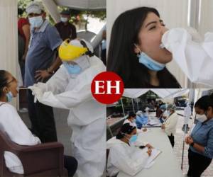 La Secretaría de Salud llevó a cabo este viernes una brigada médica en el Parque Central para brindar atención a los capitalinos ante la pandemia del coronavirus. En dicha brigada se estuvieron realizando pruebas para detectar el virus y también se aplicaron vacunas contra la influenza. Fotos: David Romero | EL HERALDO