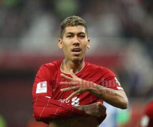 Roberto Firmino anotó el gol que le permitió a Liverpool avanzar a la final del Mundial de Clubes. Foto: AFP.