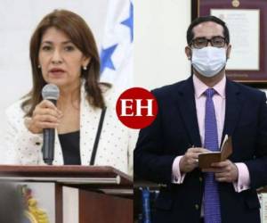 La ministra de Salud, Alba Consuelo Flores y el ministro de Finanzas, Marco Midence, comparecieron en un programa de televisión para aclarar el precio de la vacuna.