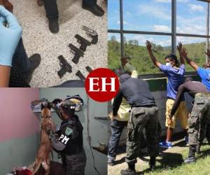 Armas de fuego, celulares y routers les hallaron a los reos de Támara durante un nuevo operativo realizado este viernes. Estas son las imágenes de los objetos y sustancias ilegales decomisadas.