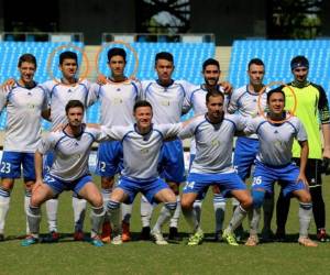 Argueta, Funes segundo y tercero de izquierda a derecha y de pie. En tanto que Young es el último de los agachados a la derecha.