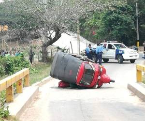 El cuerpo de Matamoros quedó dentro de la mototaxi.