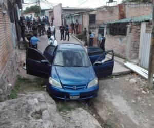Este automóvil fue encontrado en la colonia 14 de Marzo por elementos de la Policía Militar y del Orden Público....