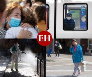 La cifra diaria de fallecidos por coronavirus en España bajó de 400 por primera vez desde marzo, un dato 'alentador' para las autoridades sanitarias. Fotos: Agencia AFP | AP.