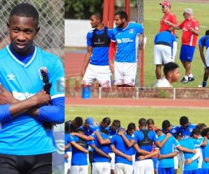 Con normalidad y un poco relajados se les vio a los jugadores de Olimpia en el entrenamiento de este martes en la Villa Olímpica. Foto:Ronal Aceituno