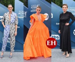 Desde extravagantes vestidos y colores bastante vibrantes, ellas son las famosas que no atinaron con su atuendo para la 26 entrega de los Screen Actors Guild Awards 2020. Fotos: AFP.