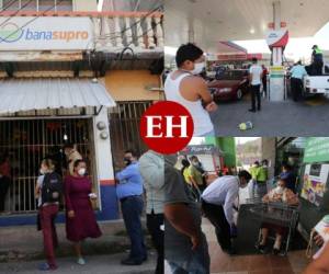 Durante varias horas, capitalinos hicieron largas filas en diferentes comercios para abastecerse de alimentos, combustible y medicamentos. Fotos: Johny Magallanes/EL HERALDO