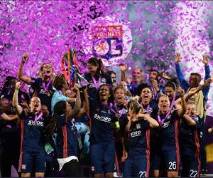 Lyon, que fue claro dominador del partido, con 26 disparos a gol, contra 6 del Wolfsburgo, mostró al equipo alemán que es sin duda el mejor equipo europeo. Foto: @AthenFemenino en Twitter