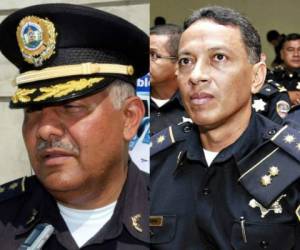 Tanto el comisionado general Leopoldo Flores Milla como Leandro Osorio Santos fungieron por más de tres décadas en la Policía Nacional, foto: El Heraldo.