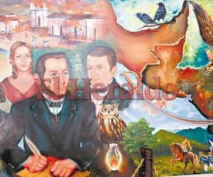 En la Casa Morazán se exhiben trabajos artísticos que recuerdan el escenario de la independencia y sus próceres (Fotos: EL HERALDO)