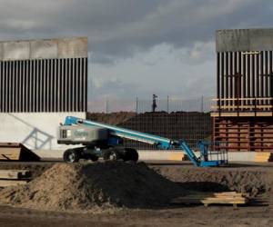 Un tramo en construcción del muro fronterizo entre EEUU y México en Donna, Texas, el 7 de noviembre de 2019.
