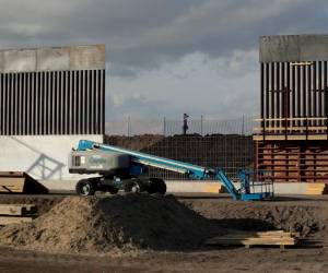 Un tramo en construcción del muro fronterizo entre EEUU y México en Donna, Texas, el 7 de noviembre de 2019.