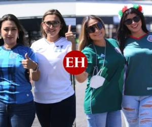 Hermosas hondureñas y mexicanas ya se encuentran afuera del estadio Azteca listas para apoyar al Tri y a la H en el duelo de este domingo en la Ciudad de México. Fotos: Johny Magallanes | EL HERALDO.